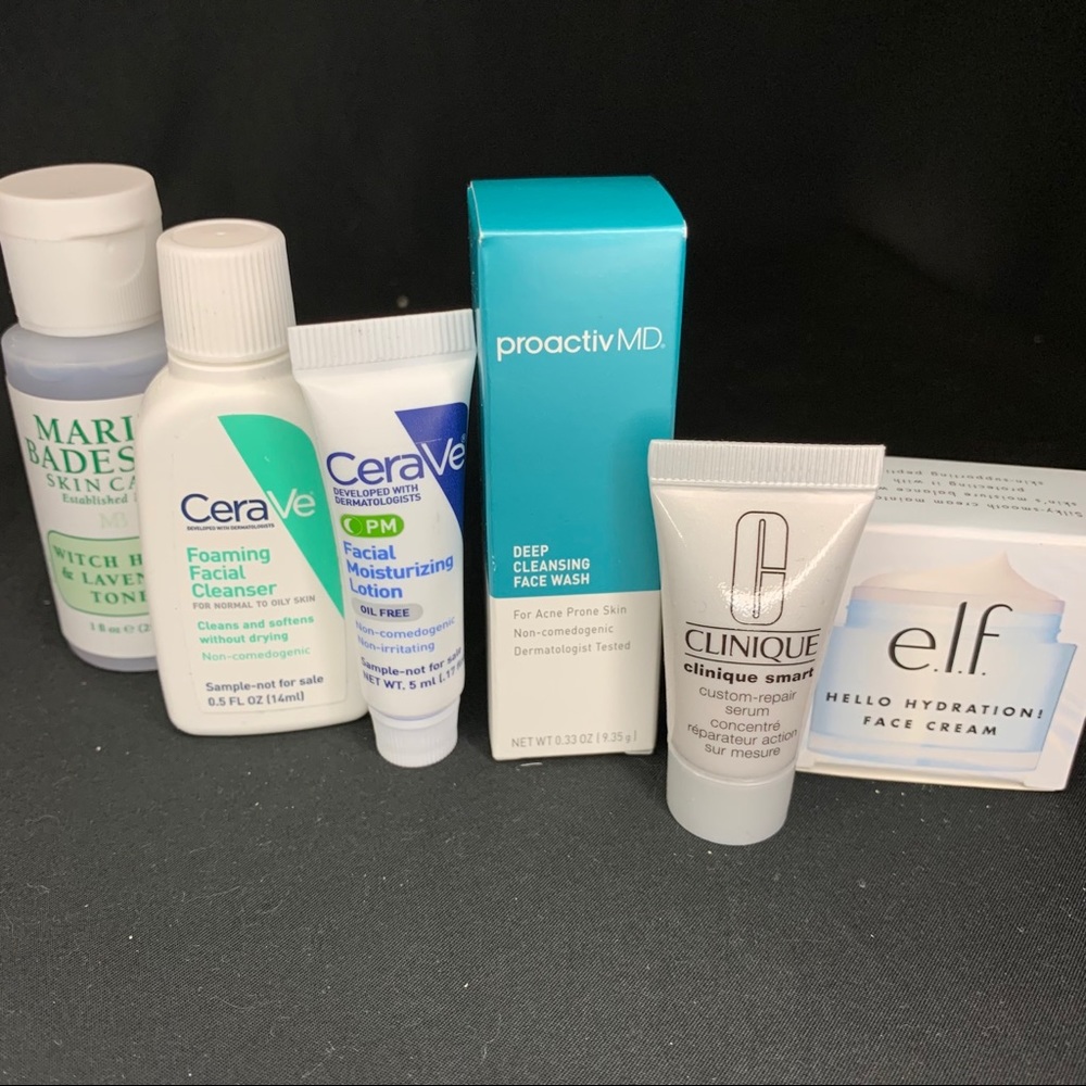 Bundle of face care samples